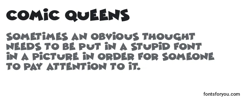 Comic Queens (123804) -fontin tarkastelu