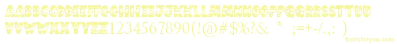 Comic Strip-Schriftart – Gelbe Schriften
