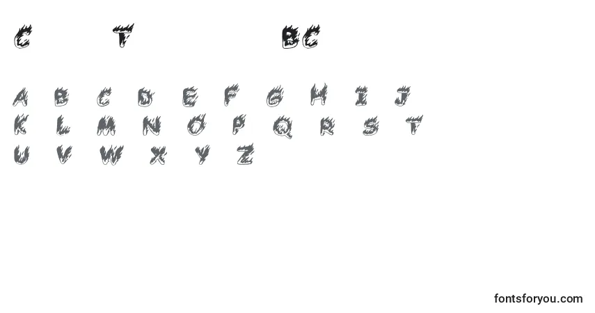Schriftart Comic Tragedy   BC – Alphabet, Zahlen, spezielle Symbole