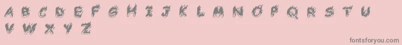 Comic Tragedy   BC Font – Gray Fonts on Pink Background