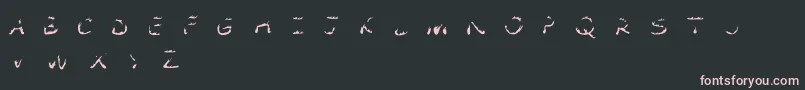 Comic Tragedy Flames   BC Font – Pink Fonts on Black Background