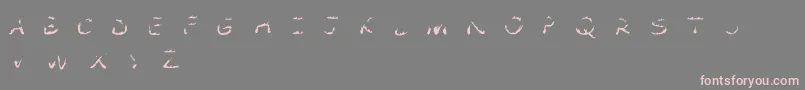 Comic Tragedy Flames   BC Font – Pink Fonts on Gray Background