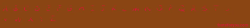 Comic Tragedy Flames   BC Font – Red Fonts on Brown Background