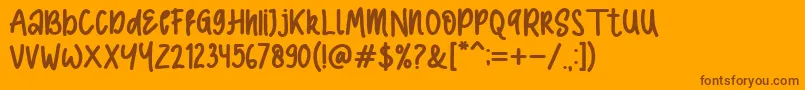 Подробнее о шрифте Comic Type Bold Шрифт Comic Type Bold – коричневые шрифты на оранжевом фоне
