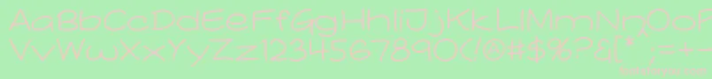 Comicblast Regular Font – Pink Fonts on Green Background