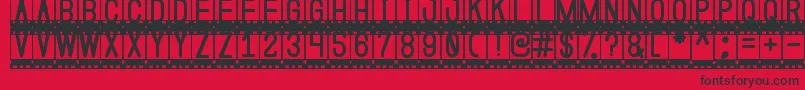 Coming Soon St Font – Black Fonts on Red Background