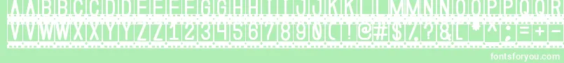 Coming Soon St Font – White Fonts on Green Background