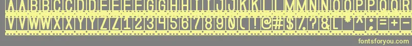 Coming Soon St Font – Yellow Fonts on Gray Background