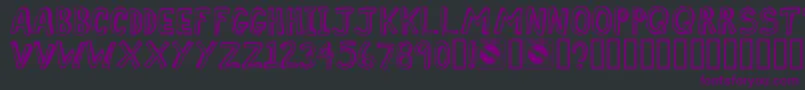 COMIZ    Font – Purple Fonts on Black Background