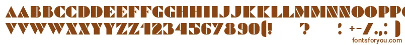 Шрифт Commanders – коричневые шрифты
