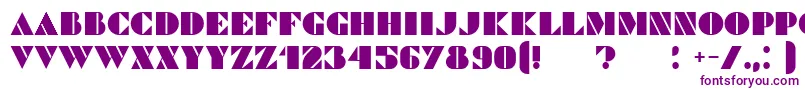 Шрифт Commanders – фиолетовые шрифты