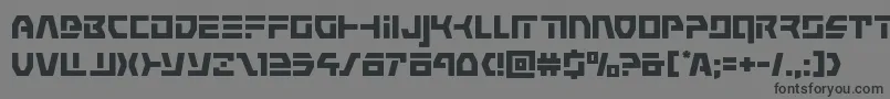 Шрифт commandoverride – чёрные шрифты на сером фоне