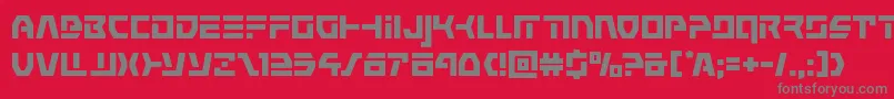 commandoverride Font – Gray Fonts on Red Background