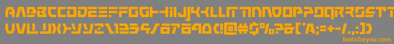 commandoverride Font – Orange Fonts on Gray Background