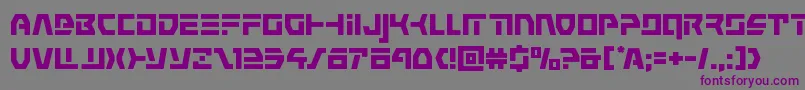 commandoverride Font – Purple Fonts on Gray Background