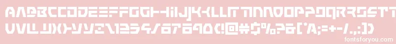 commandoverride Font – White Fonts on Pink Background