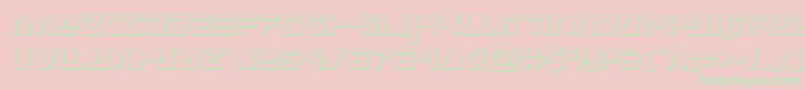 commandoverride3d Font – Green Fonts on Pink Background