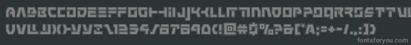 commandoverrideacad Font – Gray Fonts on Black Background