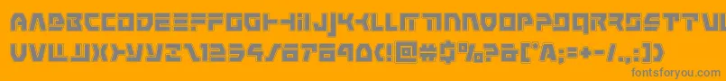 commandoverrideacad Font – Gray Fonts on Orange Background