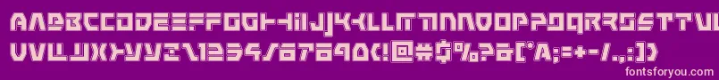 commandoverrideacad Font – Pink Fonts on Purple Background