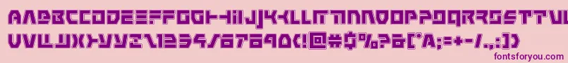 commandoverrideacad Font – Purple Fonts on Pink Background