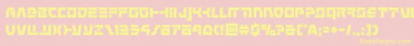 commandoverrideacad Font – Yellow Fonts on Pink Background