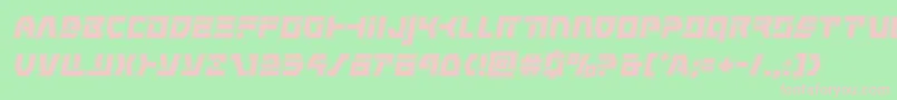 commandoverrideacadital Font – Pink Fonts on Green Background