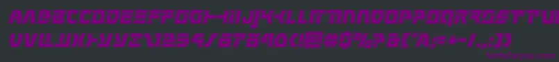 Шрифт commandoverrideacadital – фиолетовые шрифты на чёрном фоне