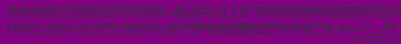 commandoverridechromeital Font – Black Fonts on Purple Background