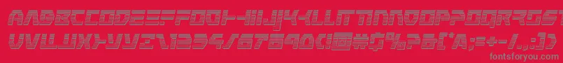 commandoverridechromeitalフォントについての詳細 フォントcommandoverridechromeital – 赤い背景に灰色の文字