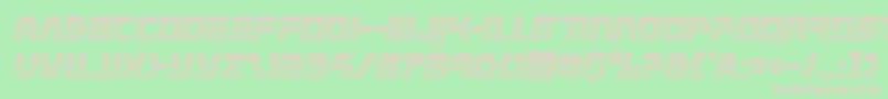 commandoverridechromeital Font – Pink Fonts on Green Background