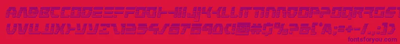 commandoverridechromeital Font – Purple Fonts on Red Background