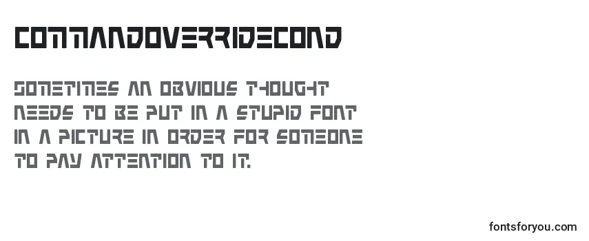 Commandoverridecond Font