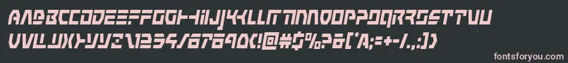 commandoverridecondital Font – Pink Fonts on Black Background