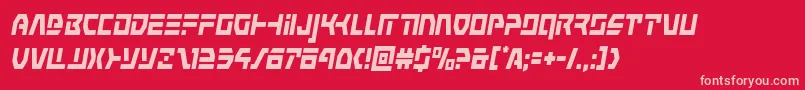 commandoverridecondital Font – Pink Fonts on Red Background