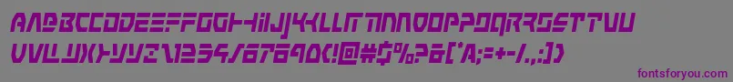 commandoverridecondital Font – Purple Fonts on Gray Background
