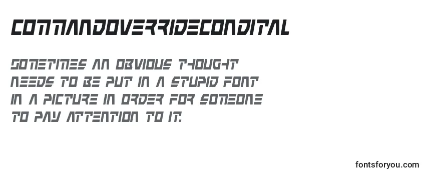 Commandoverridecondital Font