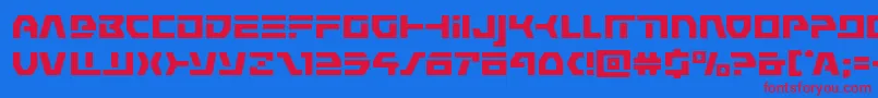 commandoverrideexpand Font – Red Fonts on Blue Background
