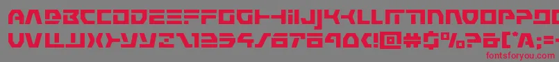 commandoverrideexpand Font – Red Fonts on Gray Background