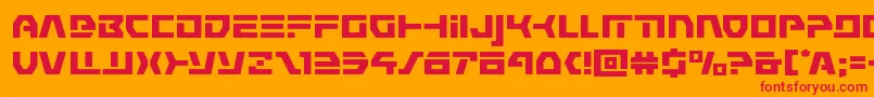 Шрифт commandoverrideexpand – красные шрифты на оранжевом фоне