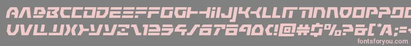 commandoverrideexpandital Font – Pink Fonts on Gray Background