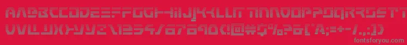 commandoverridegrad Font – Gray Fonts on Red Background