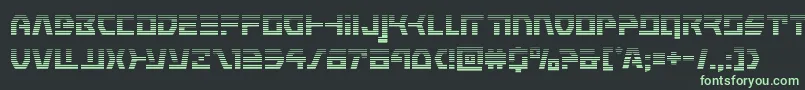 Czcionka commandoverridegrad – zielone czcionki na czarnym tle