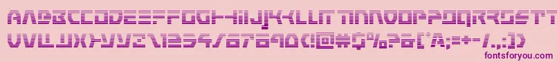 commandoverridegrad Font – Purple Fonts on Pink Background