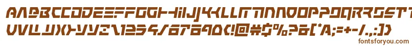 Шрифт commandoverrideital – коричневые шрифты