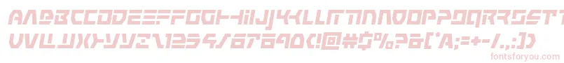 Шрифт commandoverrideital – розовые шрифты на белом фоне