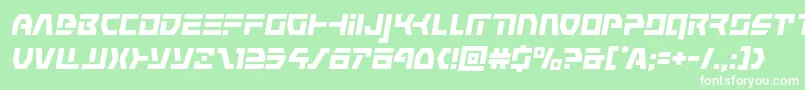 commandoverrideital-fontti – valkoiset fontit vihreällä taustalla