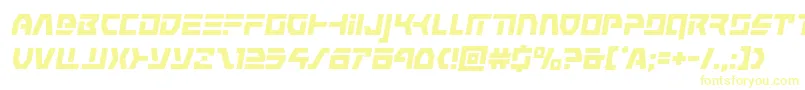 Шрифт commandoverrideital – жёлтые шрифты
