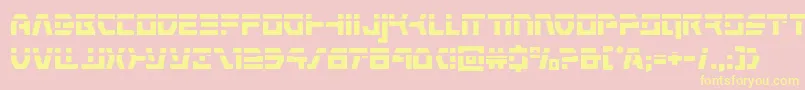 commandoverridelaser Font – Yellow Fonts on Pink Background