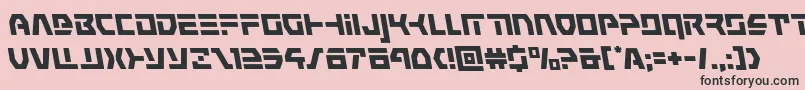 フォントcommandoverrideleft – ピンクの背景に黒い文字